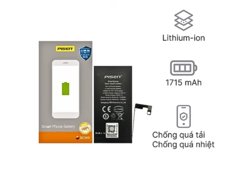 Thay pin iPhone 6s Pin Pisen dung lượng chuẩn