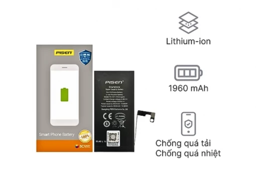 Thay pin iPhone 7 Pisen dung lượng chuẩn