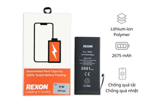 Thay pin iPhone 8 Plus Rexon