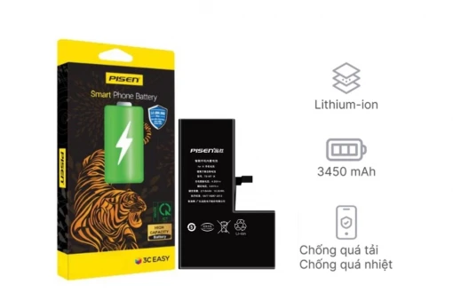 Thay pin iPhone XS Max Pisen dung lượng siêu cao