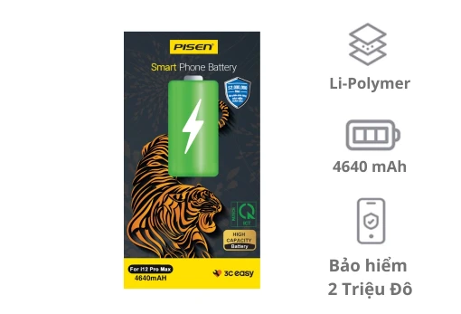 Thay pin iPhone 12 Pro Max Pisen dung lượng cao