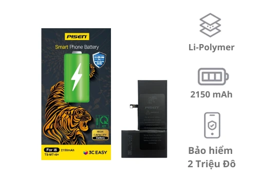 Thay pin iPhone 6 pin  Pisen dung lượng chuẩn