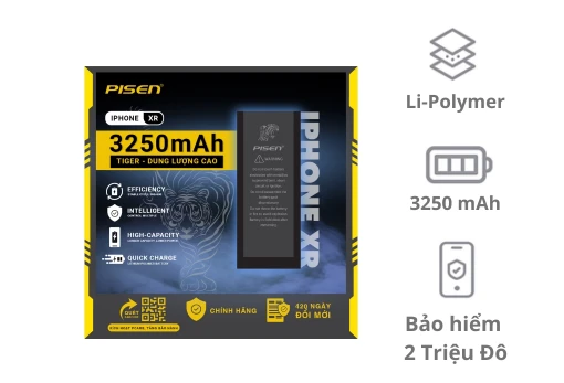 Thay pin iPhone XR Pisen dung lượng siêu cao