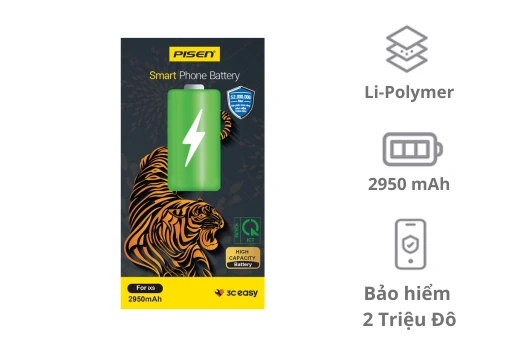 Thay pin iPhone XS Pisen dung lượng siêu cao