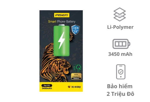 Thay pin iPhone 13 Pisen dung lượng siêu cao