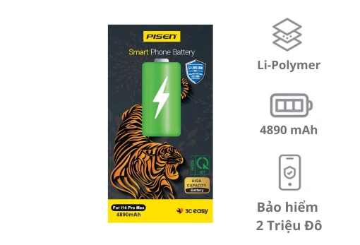 Thay pin iPhone 14 Pro Max Pisen dung lượng siêu cao