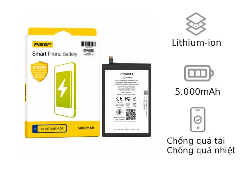 Thay pin Samsung A06 - Pin Pisen dung lượng chuẩn