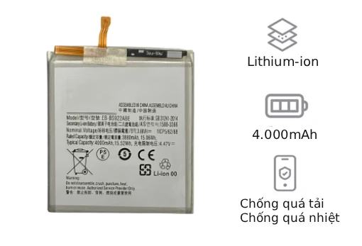 Thay pin Samsung S24 - Pin Pisen dung lượng chuẩn