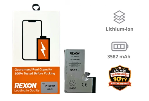 Thay pin iPhone 16 Pro Rexon