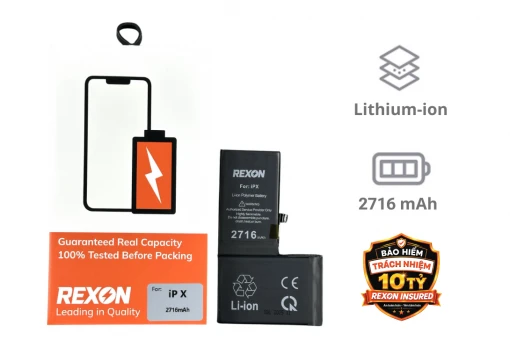 Thay pin iPhone X Rexon