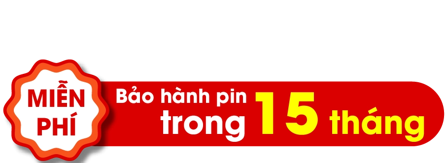Bảo hành Pin 15 tháng (iPhone)