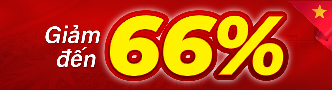 Giảm đến 64%