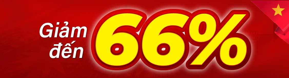 Giảm đến 64%