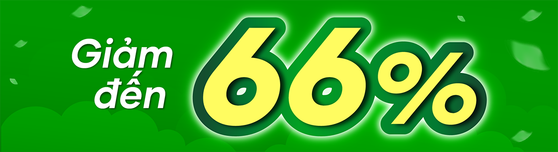 Giảm đến 64%