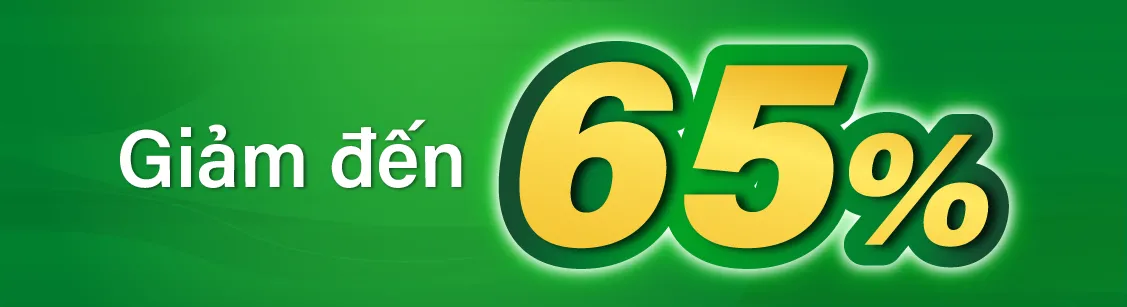 Giảm đến 64%