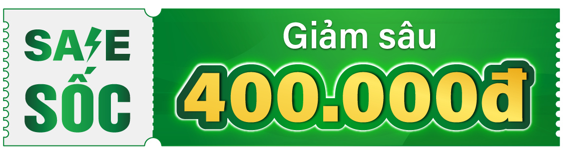 Sale sốc giảm 400k