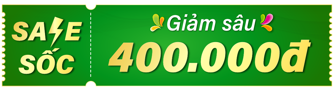 Sale sốc giảm 400k
