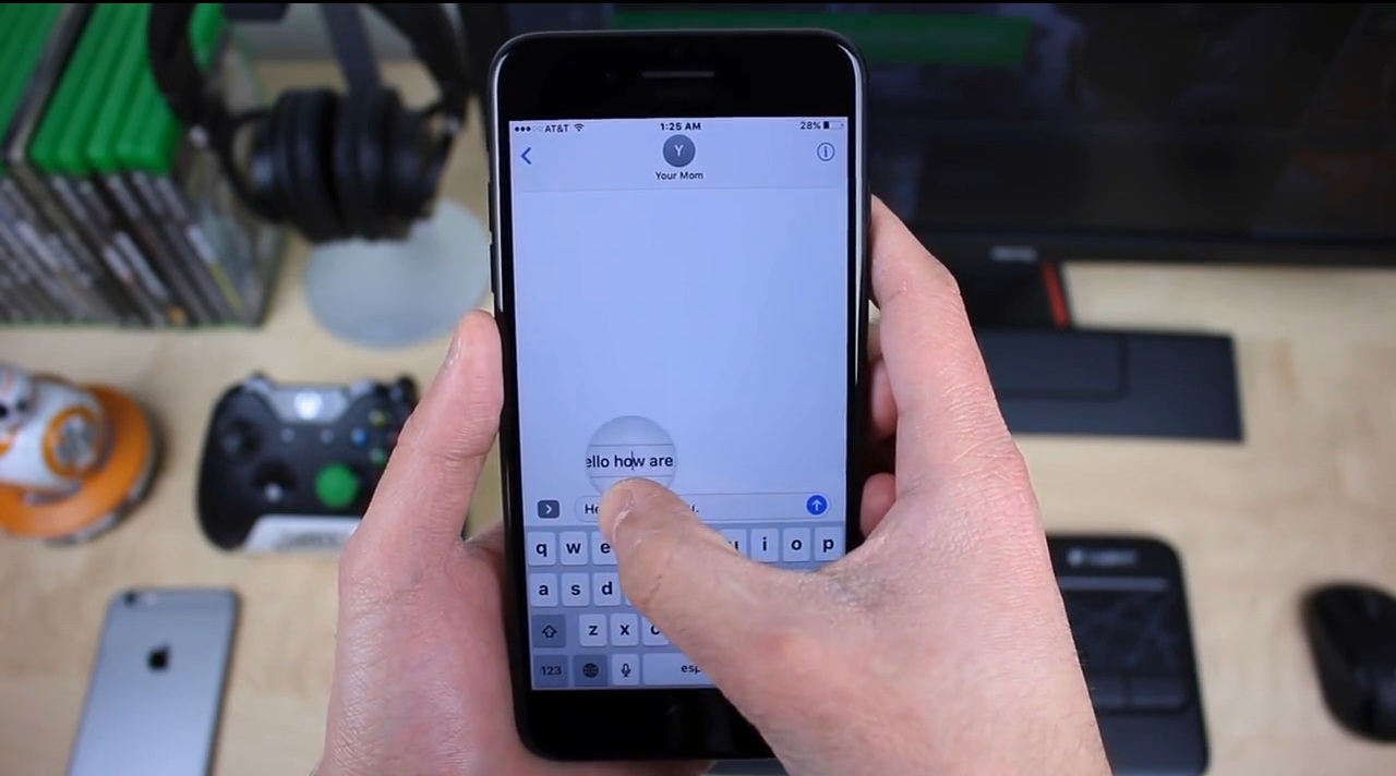 Dùng bàn phím Force Touch trên iPhone 8 64GB 10 doc chieu cua iphone 8 64gb nhat dinh phai thu ngay hinh anh 1