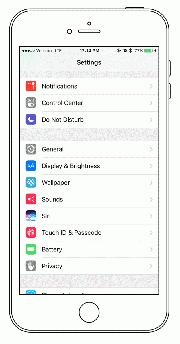 Giảm độ sáng màn hình trên iPhone 8 Like new 128 Gb 10 meo de keo dai tuoi tho pin cua iphone 8 like new 128 gb hinh anh 4