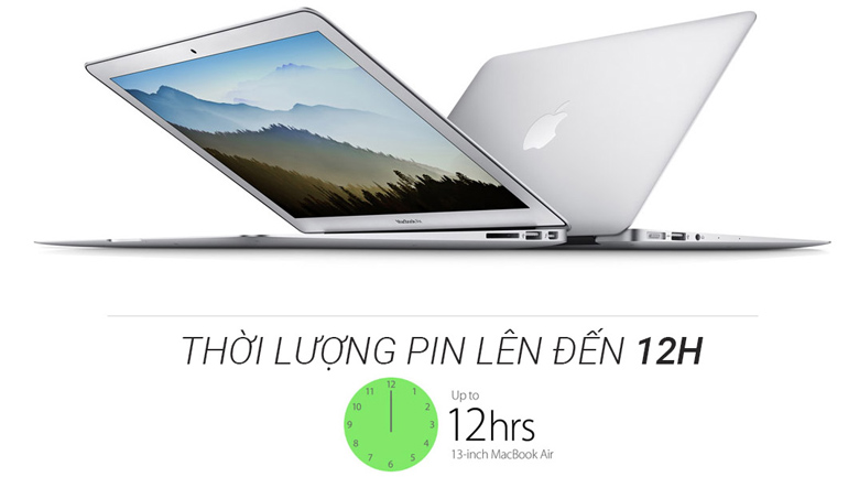Thời lượng Pin Macbook Air 13.3 inch vượt xa các dòng máy tính di động khác macbook air 2014 cu 99 13 3 inch md760 core i5 128gb hinh 5