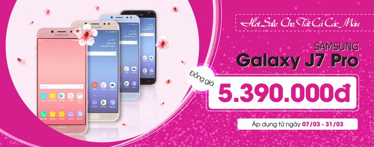 samsung galaxy j7 pro khuyen mai mung dai le 