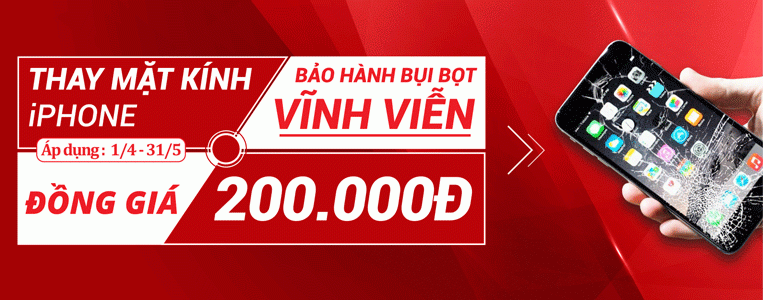 thay mat kinh iphone dong gia 200k 28 04