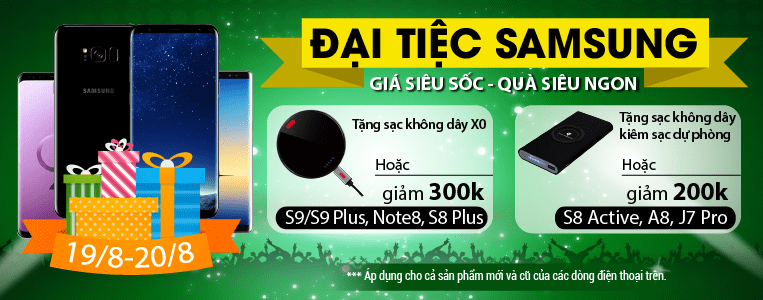 dai tiec samsung - gia sieu soc- qua sieu ngon