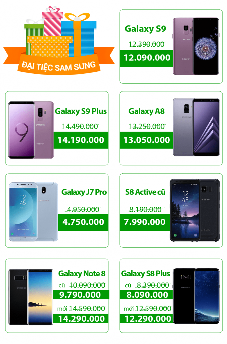 dai tiec samsung - gia sieu soc- qua sieu ngon