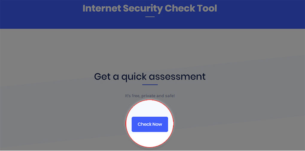 sử dụng internet security check tool