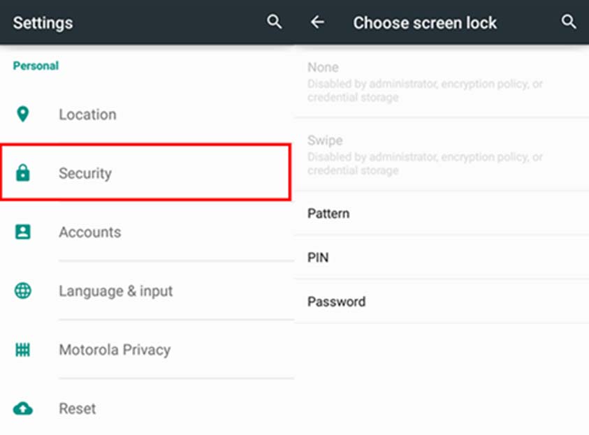 Bảo mật trên thiết bị Android - Chọn khóa tốt nhất Bảo mật trên thiết bị Android