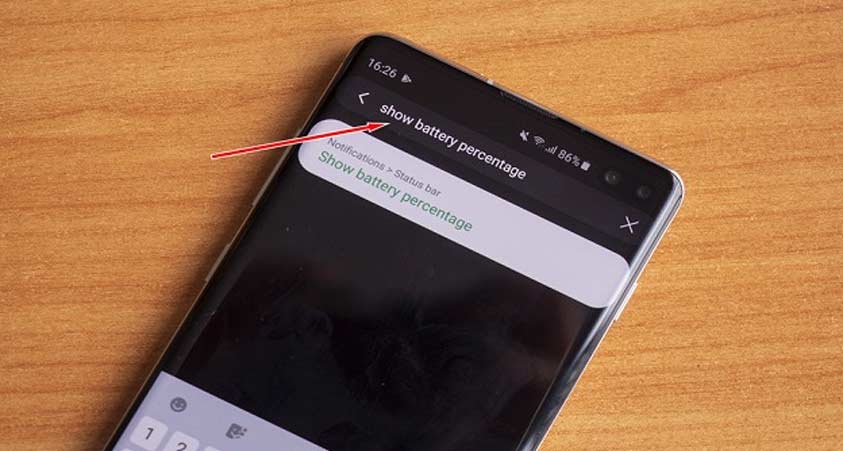 Bước 4 hiển thị phần trăm pin trên Galaxy S10/S10+ hay Galaxy S10e Bước 4 hiển thị phần trăm pin trên Galaxy S10/S10+ hay Galaxy S10e