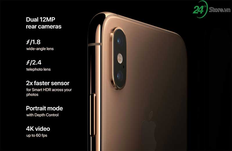 Camera kép cho hình ảnh chất lượng rõ nét ảnh 1 iPhone XS 256GB 06