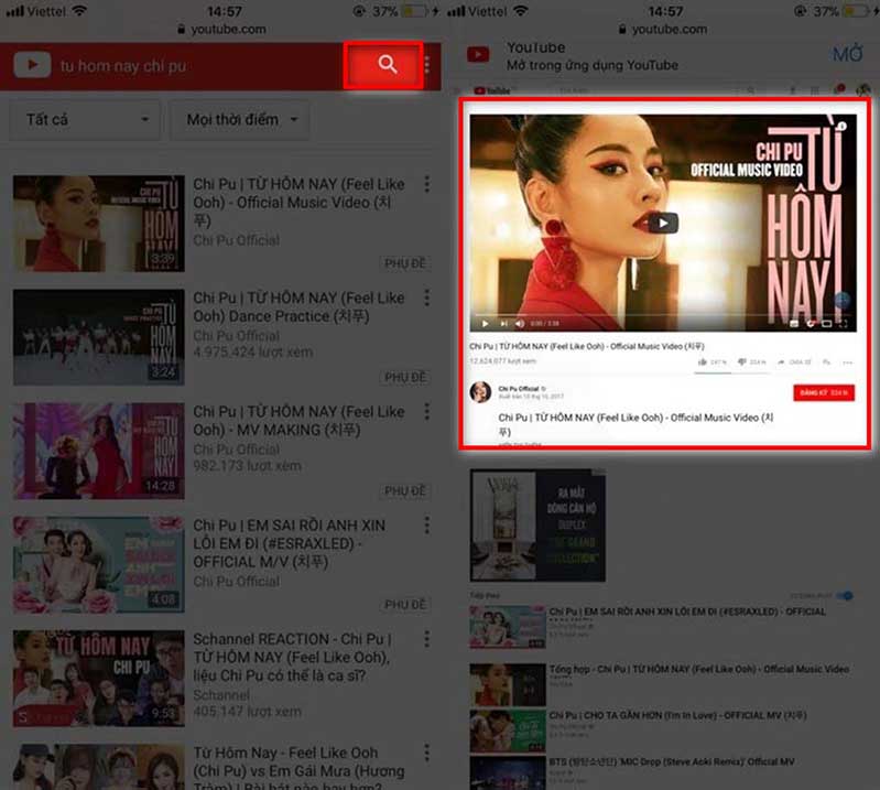 nghe nhac youtube iphone 2