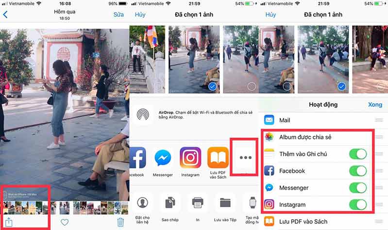 Hướng dẫn sử dụng tính năng chia sẻ ảnh trên iPhone, iPad meo giup upload anh video tu iphone len facebook khong bi nhoe hay vo hinh 3