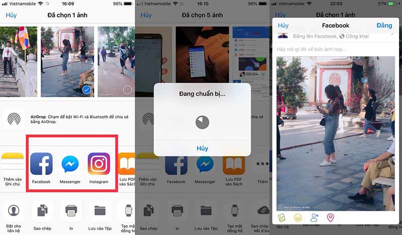 Hướng dẫn sử dụng tính năng chia sẻ ảnh trên iPhone, iPad 1 meo giup upload anh video tu iphone len facebook khong bi nhoe hay vo hinh 4