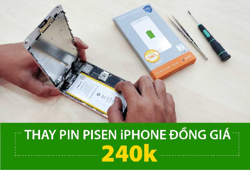 Chương trình thay pin Pisen chính hãng đồng giá 240k thay pin pisel dong gia 240k