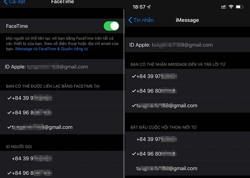 quản lý 2 Sim iPhone ở phiên bản iOS 13