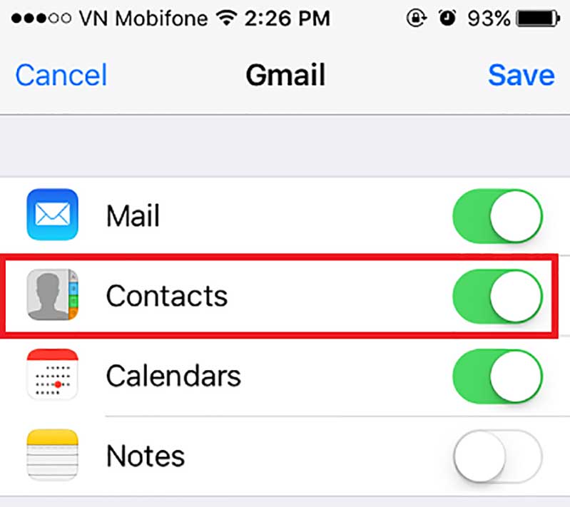 Hướng dẫn đồng bộ danh bạ Gmail với iPhone và iPad đăng nhập vào tài khoản Google huong dan dong bo danh ba gmail voi iphone va ipad hinh anh 6