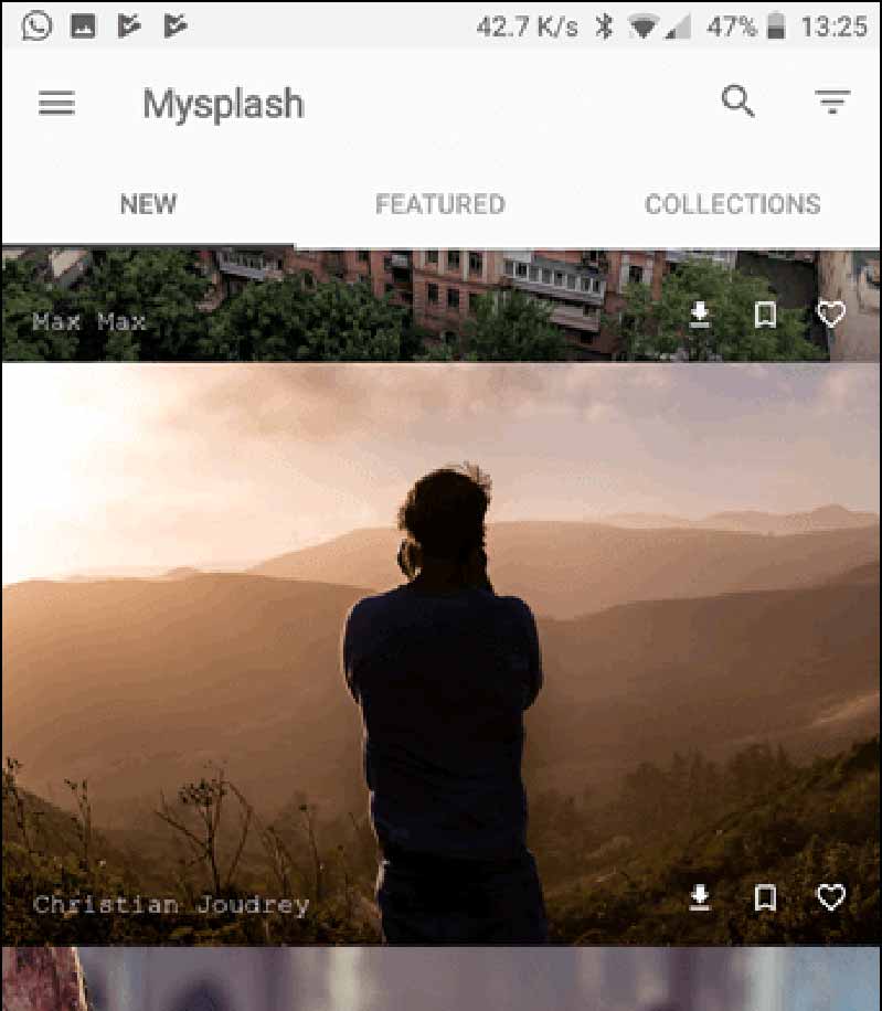 Mysplash 1 7 ung dung hinh nen dep cho cac fan android hinh anh 11
