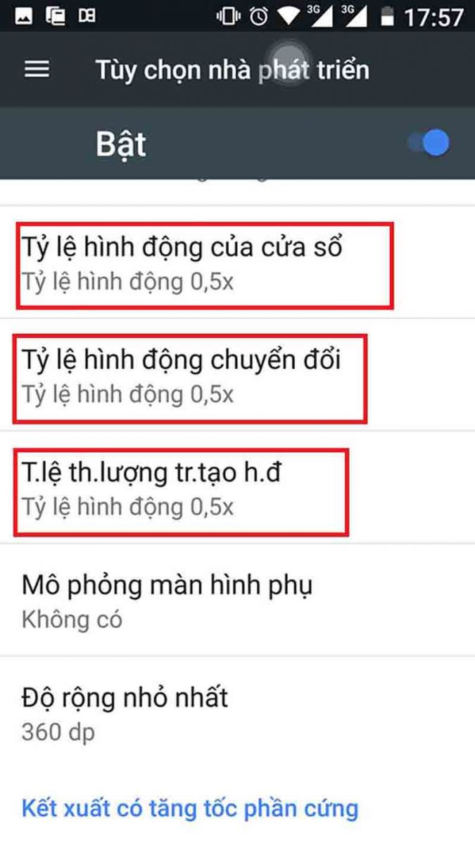Cách tăng tốc thiết bị Android bằng cách tăng hiệu ứng chuyển cảnh tang toc dien thoai android voi chi vai buoc nho hinh anh 4