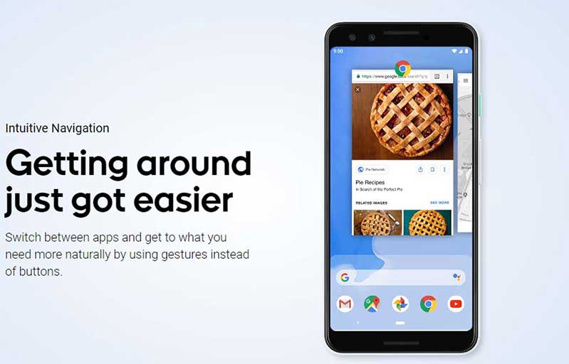 Điều hướng trực quan: Đi lại dễ dàng hơn android 9 pie cac tinh nang moi 3