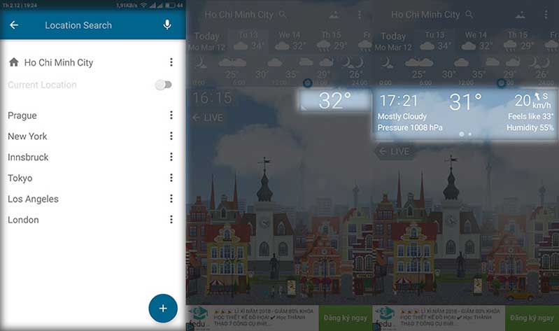 Cách tạo hình nền thay đổi theo thời tiết trên smartphone Android bước 2 cach tao hinh nen thay doi theo thoi tiet tren smartphone android hinh anh 3