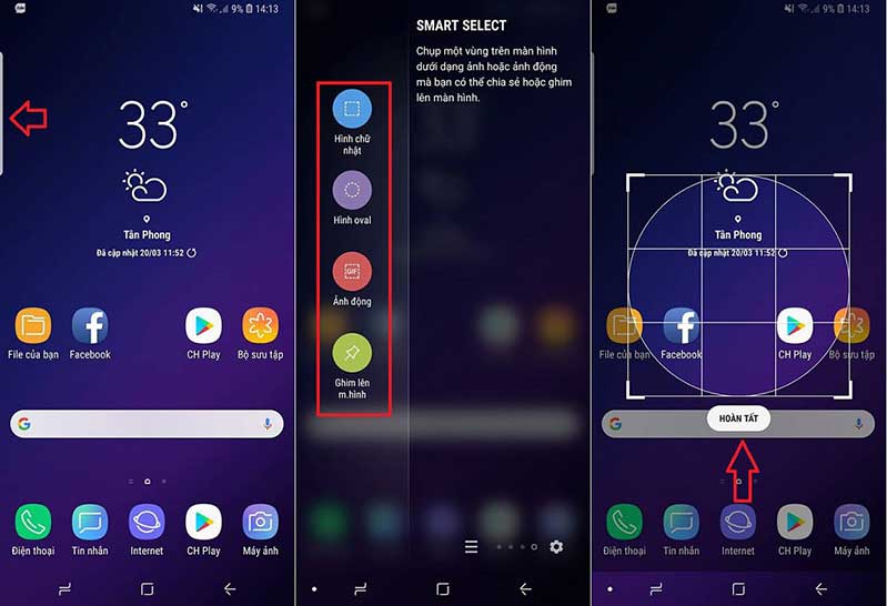 Các cách chụp màn hình trên Samsung Galaxy S9/S9 Plus bước 2 cach chup man hinh samsung galaxy s9 s9 plus hinh anh 3