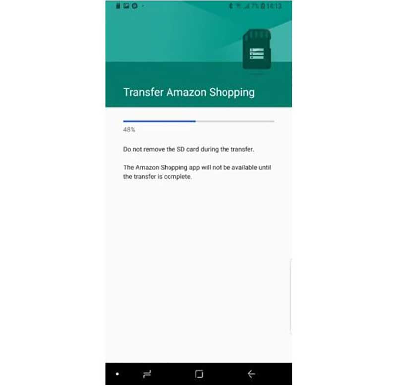 Chuyển qua thẻ SD 