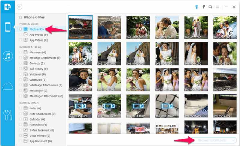 chọn vào nút Recover to Computer để lưu vào máy tính. thu thuat sao luu du lieu khi iphone bi hu hoac bi mat hinh anh 7