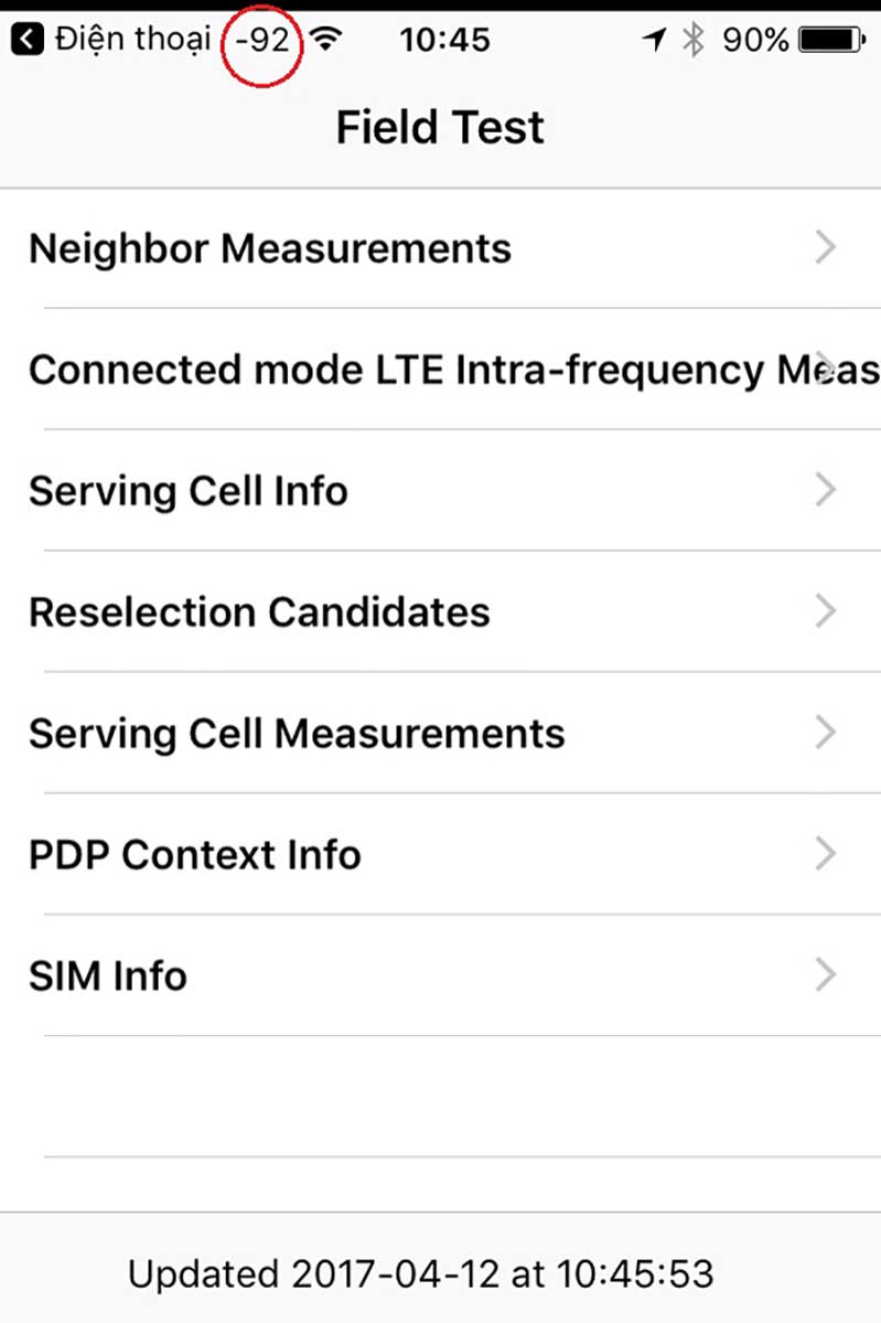 Cách đổi cột sóng iPhone thành số bước 2 thao tac doi cot song iphone thanh so hinh anh 2