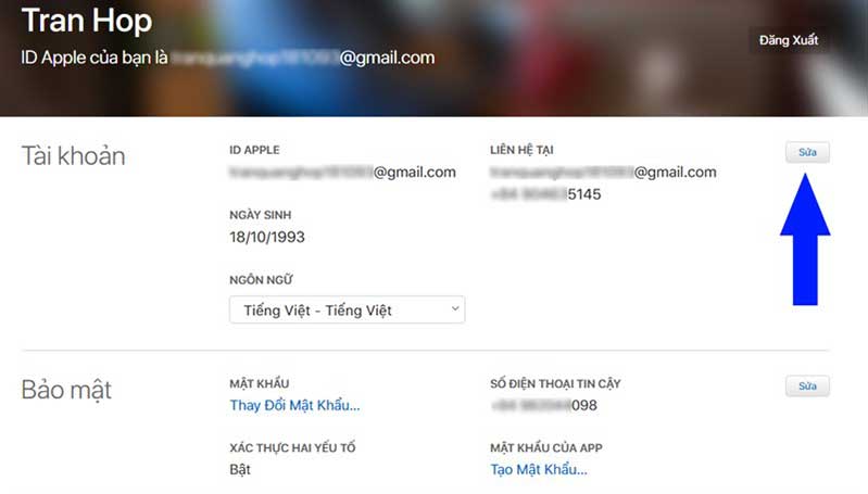Hướng dẫn đổi Apple ID từ Yahoo Mail, Gmail thành iCloud trên máy tính bước 2 huong dan doi apple id tu yahoo mail gmail thanh icloud hinh anh 6