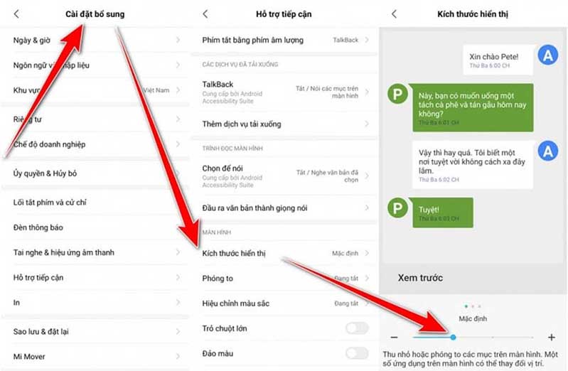 Thao tác thực hiện
