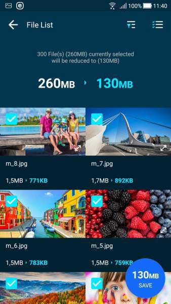 Cách nén dung lượng ảnh trên điện thoại Android nhằm tối ưu dung lượng Chọn biểu tượng List
