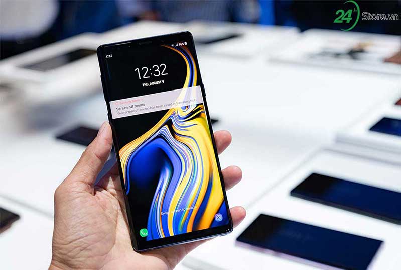 Thiết kế cực đẹp và cuốn hút của Samsung Galaxy Note 9 Kích thước viền điện thoại